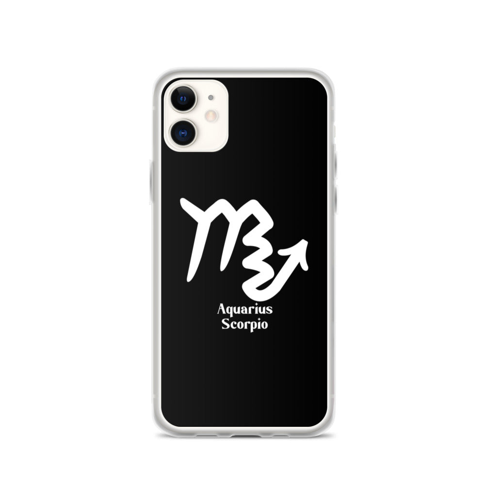 Aquarius Scorpio Zodilinks iPhone Case