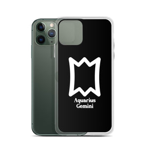 Aquarius Gemini Zodilinks iPhone Case