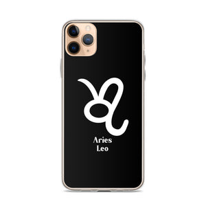 Aries Leo Zodilinks iPhone Case