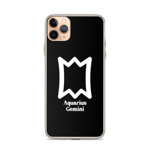 Aquarius Gemini Zodilinks iPhone Case