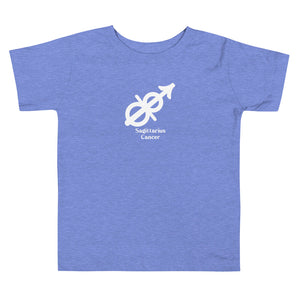 Cancer Sagittarius Zodilinks Toddler Short Sleeve Tee